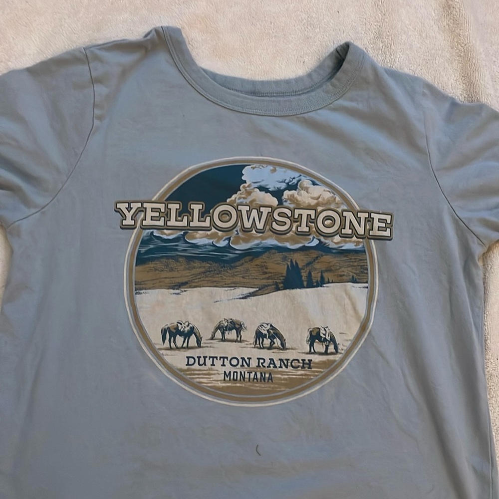 Blue Yellowstone T- Shirt